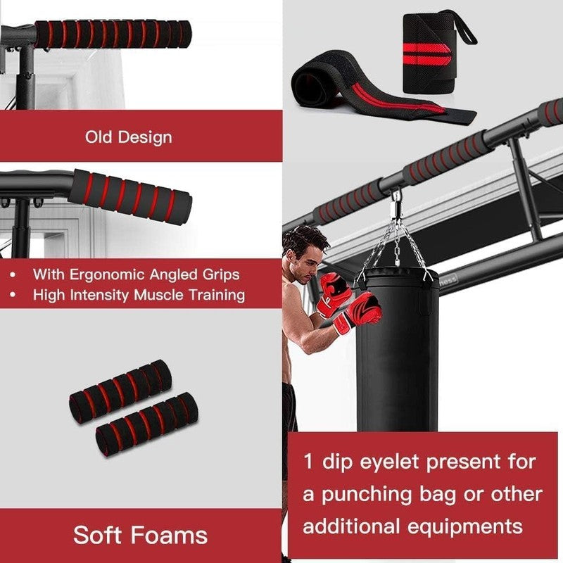 Pull up Bar Doorway, Ergonomic Multi Grip Chin Up Bar for Home Gym, 2024 Upgrade1