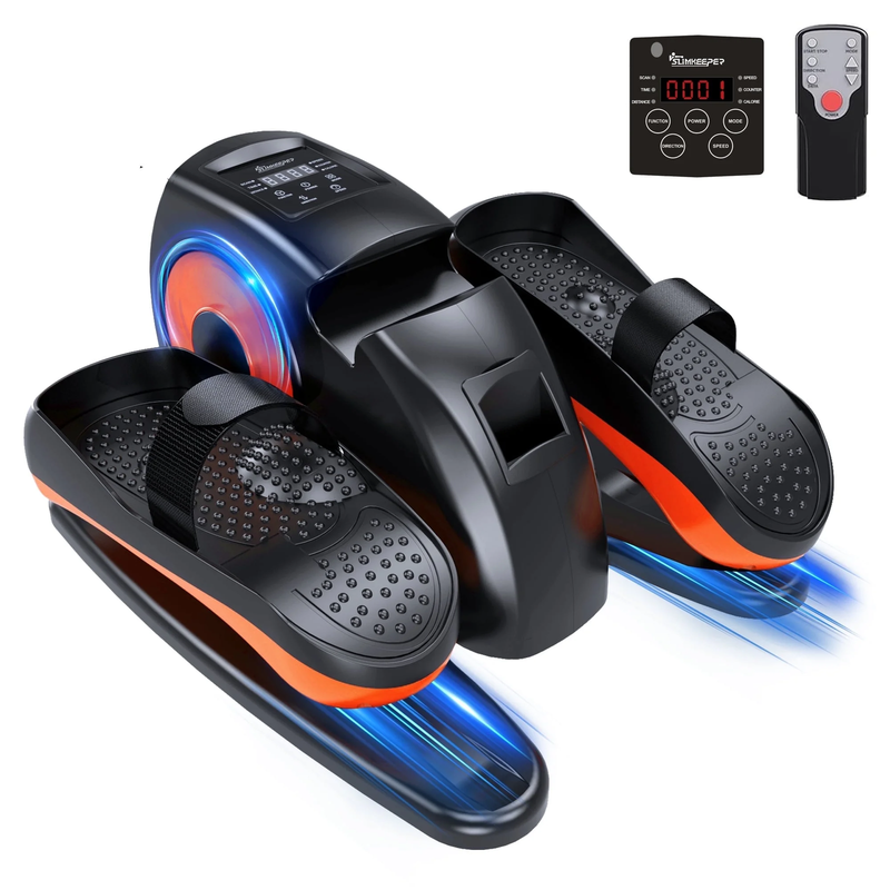 Compact Under Desk Elliptical Machine for Seniors with Remote Control0
