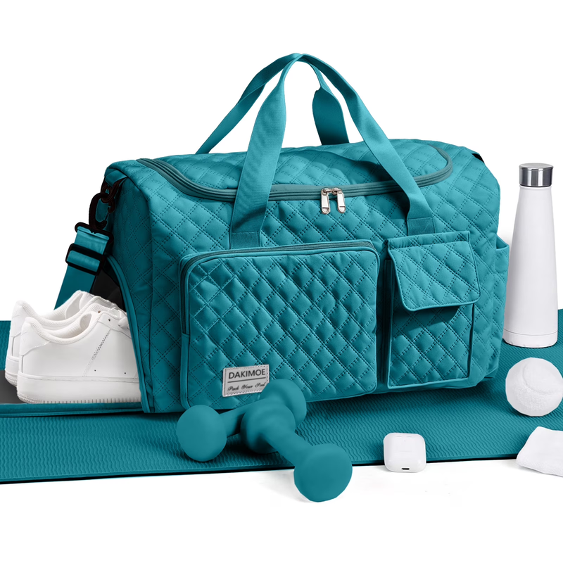 Travel Duffle Bag for Women Men, Weekender Overnight Bags Carry on Gym Bag with1