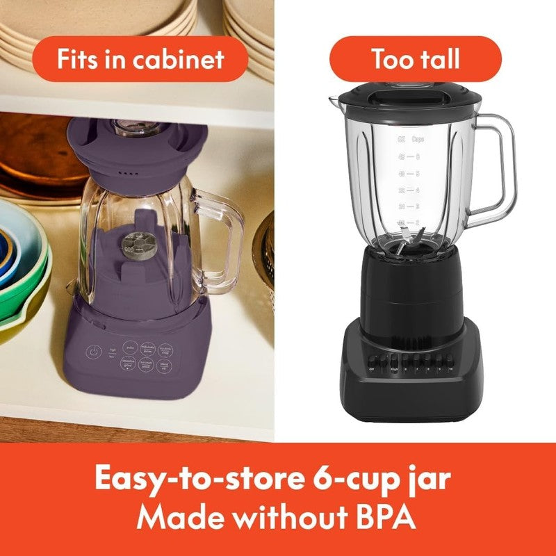 10 Speed Blender Juicer Smoothie Maker 48Oz Slim 450W Plum Dishwasher Safe2