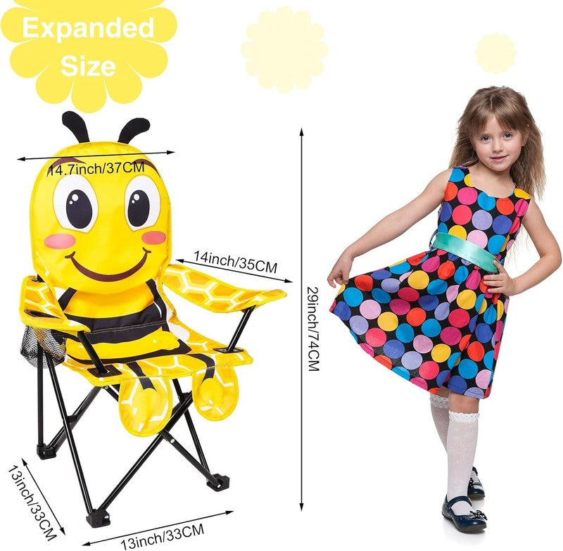 Kids Outdoor Folding Camping Chair w/ Cup Holder & Carry Bag Lawn Chair1