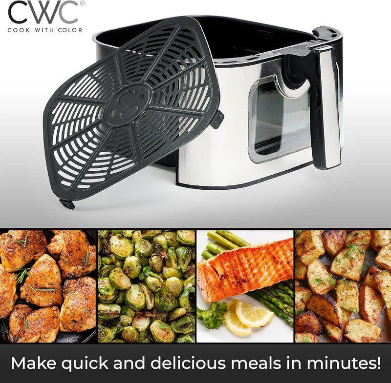 Digital 8.5-Quart Air Fryer Stainless Steel Kitchen Appliance Black3