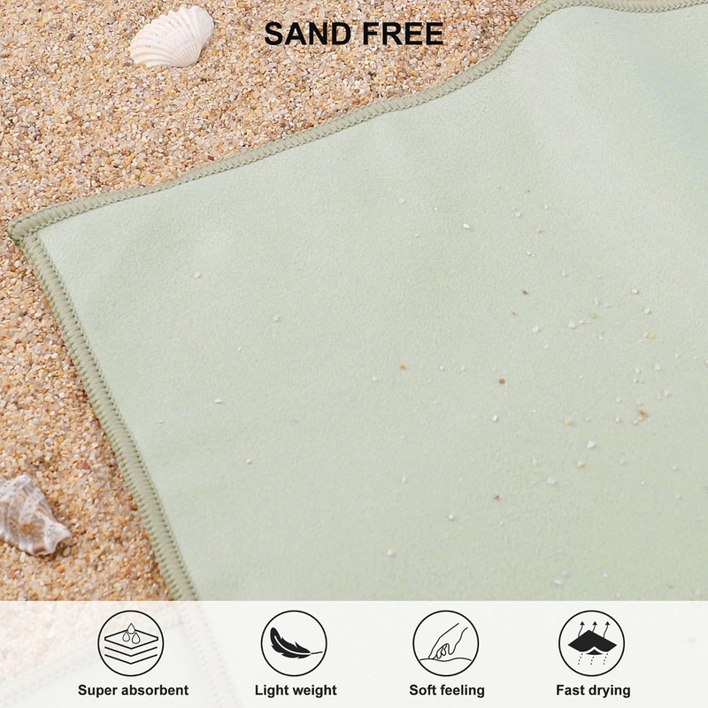 Microfiber Travel Towel Quick Dry Gym Camping Beach Pool Ultra Compact4
