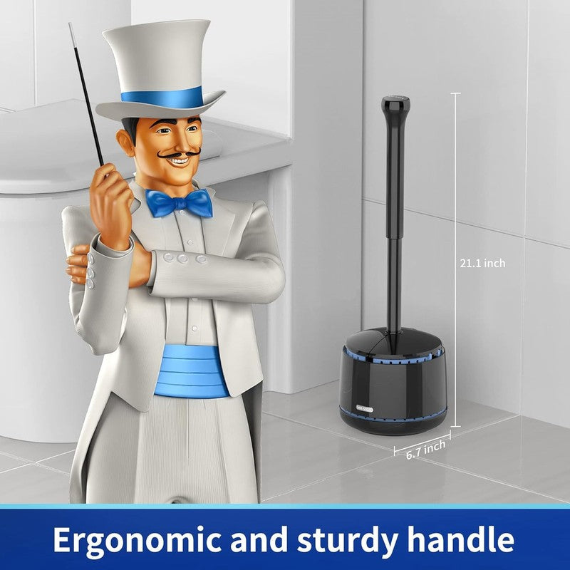 Toilet Plunger with Holder, Heavy Duty Toilet Plunger and Holder Combo for Bathr1