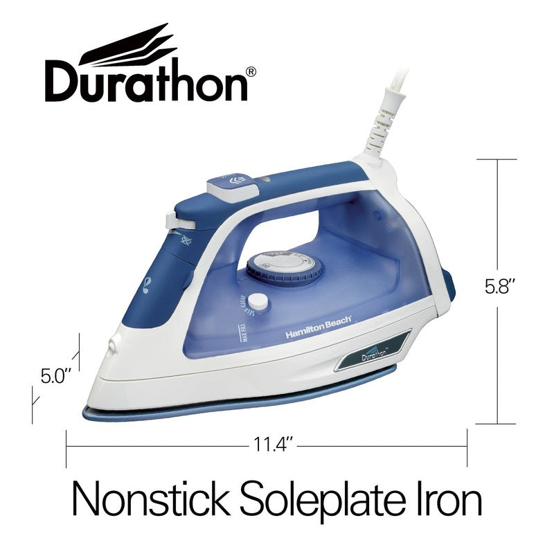 Durathon Clothing Iron, Steam Iron for Clothes with Durathon Nonstick Soleplate,7