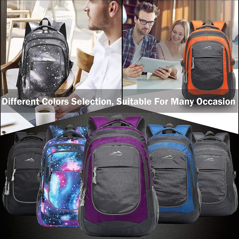 15.6" Laptop Backpack College Travel Business Hiking Multi-Compartment Blue6
