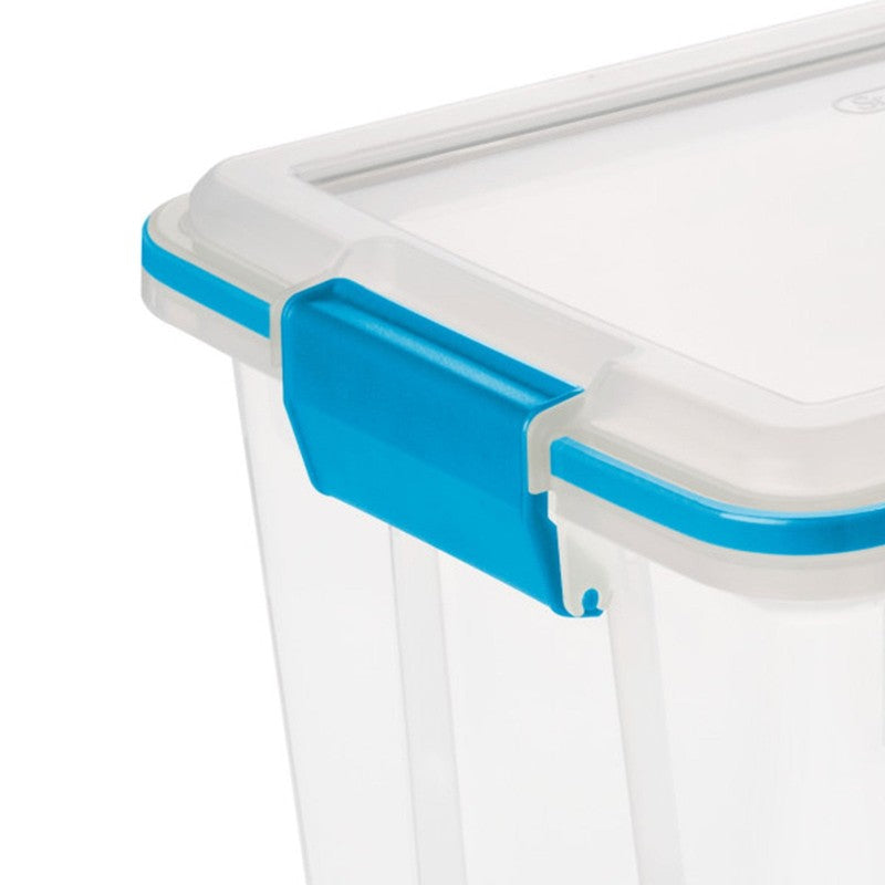20 Qt Gasket Box, Stackable Storage Bin with Latching Lid, 6 Pack10