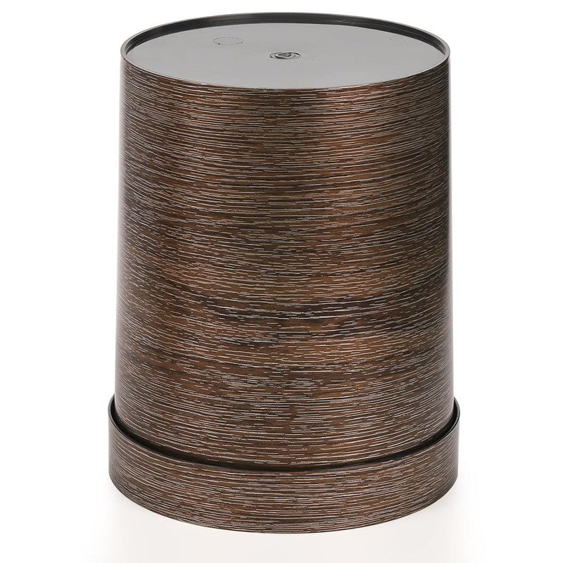 3 Pack 1.7 Gal Vintage Trash Cans, Wood Grain, for Home/Office/Bathroom7