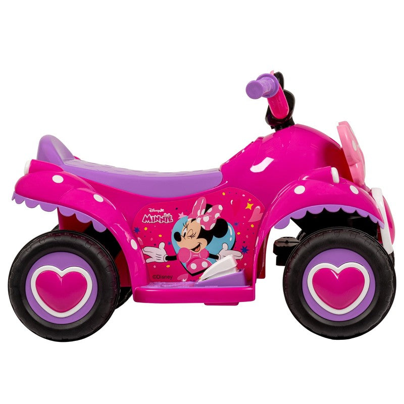 6V Disney Minnie Mouse Ride-On Quad for Toddlers Ages 1.5-3 Pink7