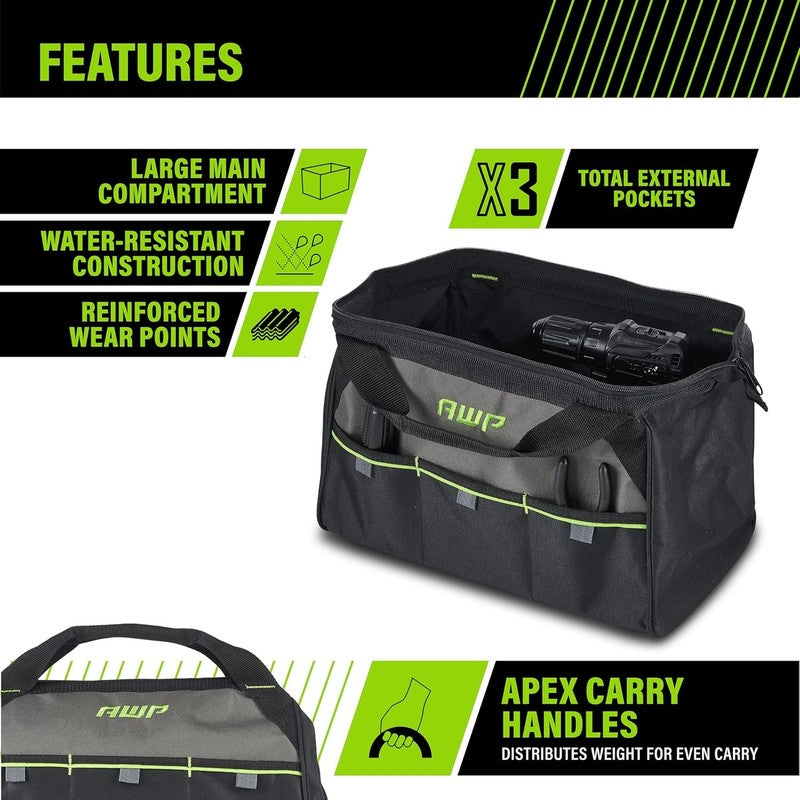 Premium Black Tool Bag Durable Tote for Professionals & Contractors1