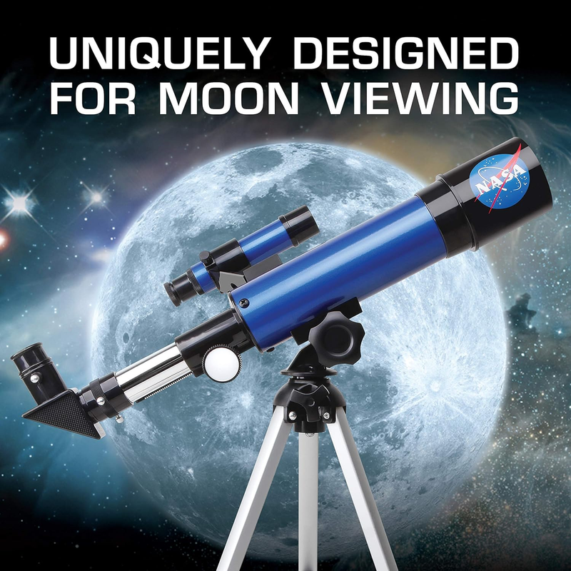 NASA Lunar Telescope for Kids 90X Astronomy Scope w/ Tripod & Eyepieces1