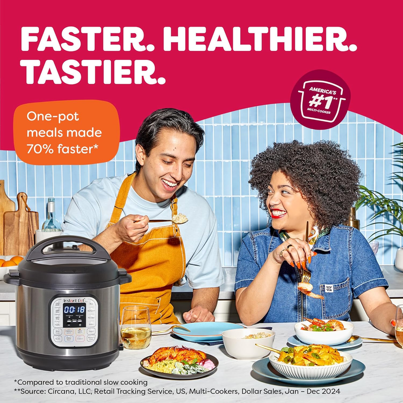 8 Qt 7-in-1 Electric Pressure Cooker Stainless Steel Multi Cooker App Recipes5
