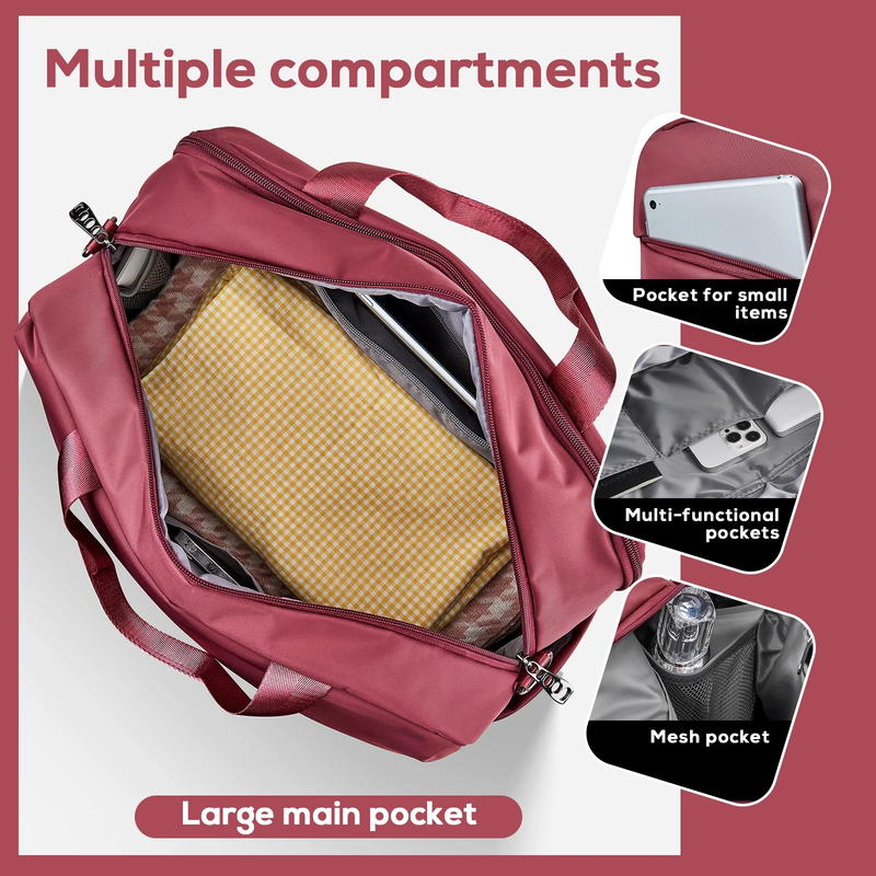 Travel Duffel Bag 15.6in Laptop Compartment Carry On Gym Weekend Bag1
