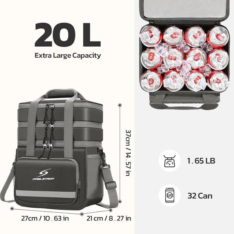 Insulated Lunch Bag for Men Women Leakproof Cooler Lunch Box Tote Portable3