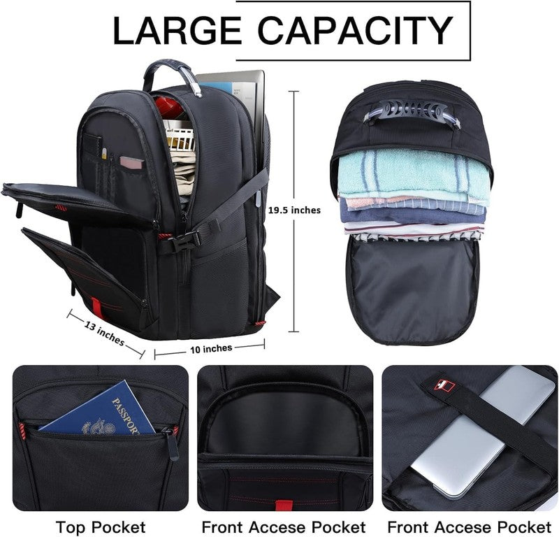 Extra Large Travel Laptop Backpack, 17.3 Inch Carry on Backpack for Men Women, B4