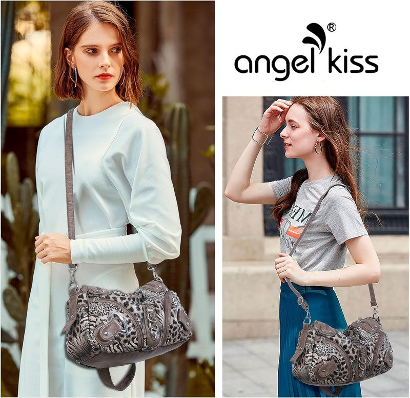 Angelkiss Women’s Large Hobo Satchel Shoulder Handbag Purse1