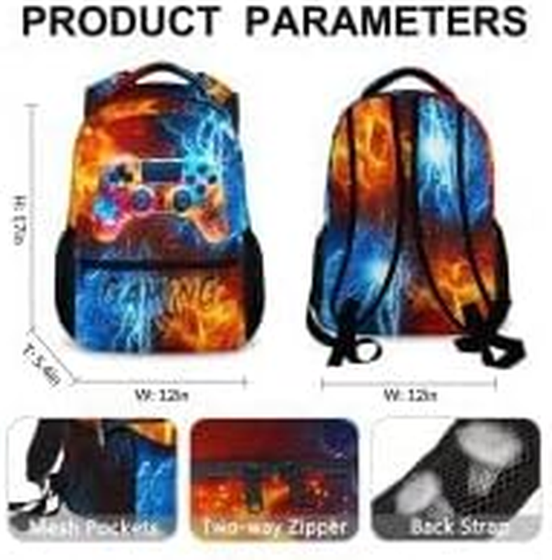 Backpack for Kids School Kindergarten Elementary Primary Middle College, Gaming 2