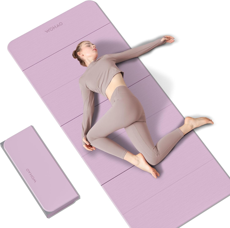 7 Fold Yoga Mat 70"X24"   1/2 Inch Thick Folding Exercise Mat, Compact Non Slip 6