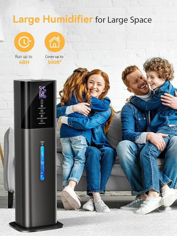 8L Cool Mist Humidifier Bedroom Large Room Quiet Ultrasonic 3 Speed Humidistat2