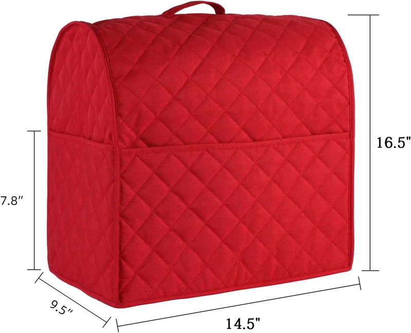 Stand Mixer Cover for KitchenAid Tilt Head Bowl Lift 5 8 Qt Red Storage6