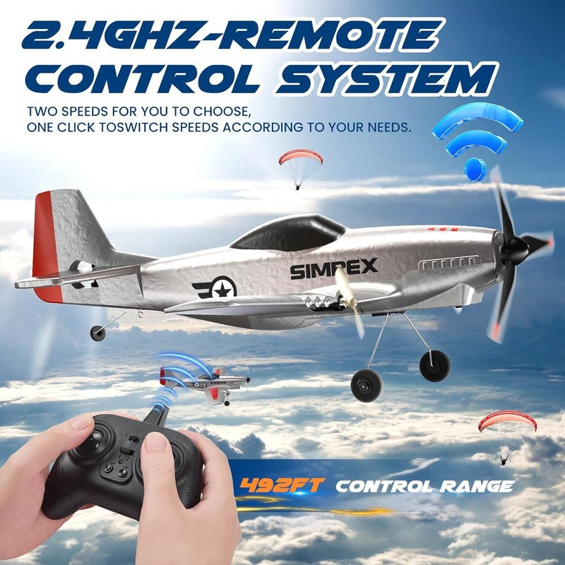 RC Plane for Kids   2.4Ghz 3 Channel Remote Control Airplane Toy with 6 Axis Gyr1