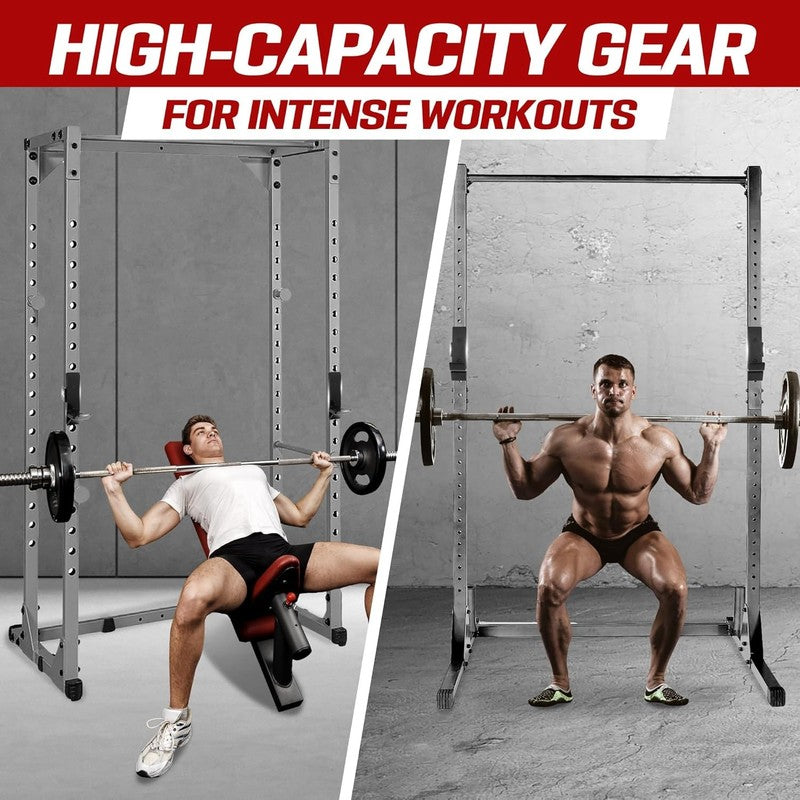 Power Rack J-Hooks Heavy Duty 2x2 3x3 Barbell Holders Home Gym3