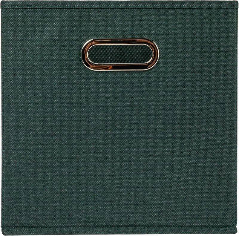 6 Pack Green Fabric Storage Bins with Handles, Foldable Closet Cubes2