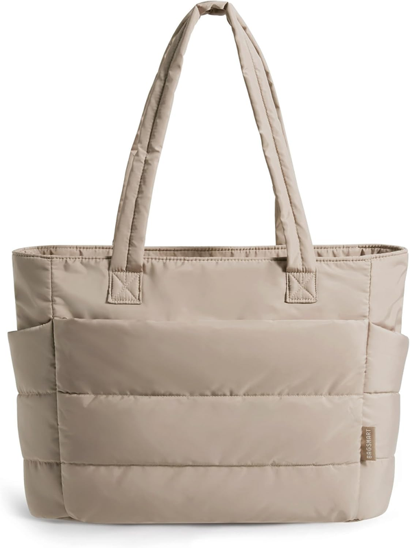 Women's Lightweight Puffy Tote Bag Shoulder Bag Travel Work Gym Handbag7