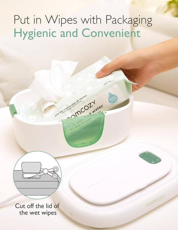Baby Wipe Warmer w/ Night Light 4 Temp Modes Fast Heating Large6