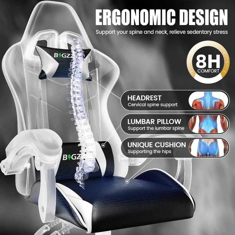 Gaming Chair Office Chair, Ergonomic Game Chair with Height Adjustable Headrest3