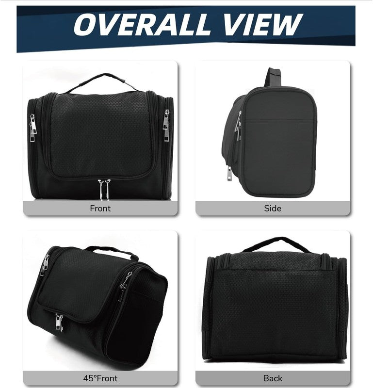 Large Hanging Toiletry Bag Travel Dopp Kit Water-Resistant for Men & Women Black3
