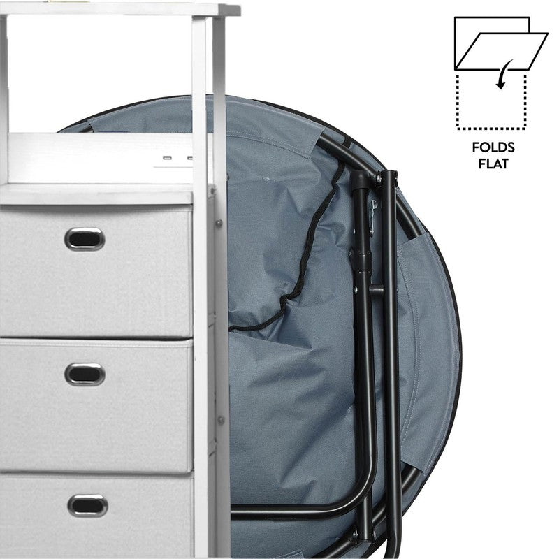 Folding Saucer Chair for Teens and Adults, Multi4