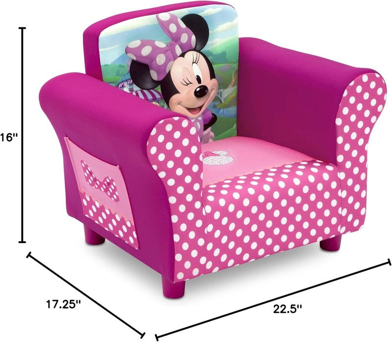 Kids Upholstered Chair, Minnie Mouse2