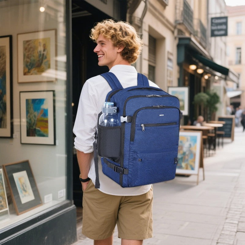 Business Travel Backpack Fits 17 Inch Laptop for Personal Item Bag 18X14X8 Clams8