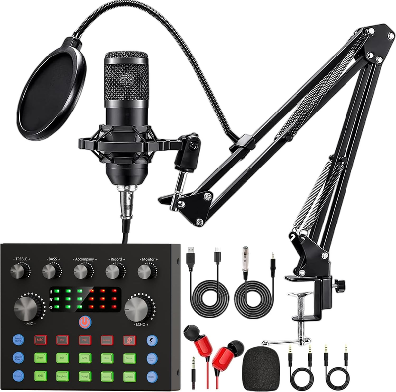 Podcast Equipment Bundle Mic & Voice Changer Audio Interface for Streaming10