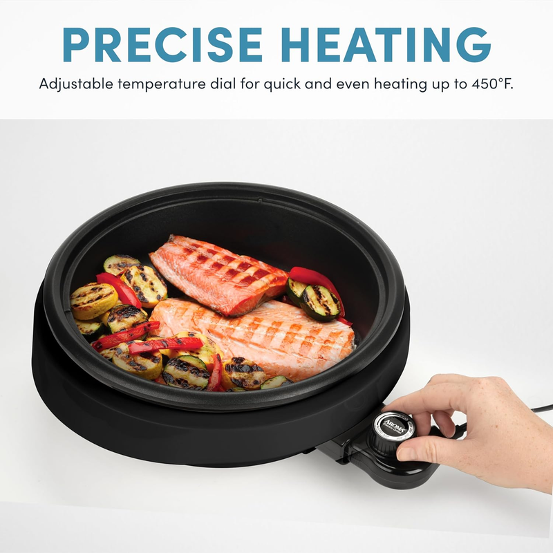 Housewares ASP 137B 3 Quart/10 Inch 3 In 1 Super Pot with Grill Plate, Black2