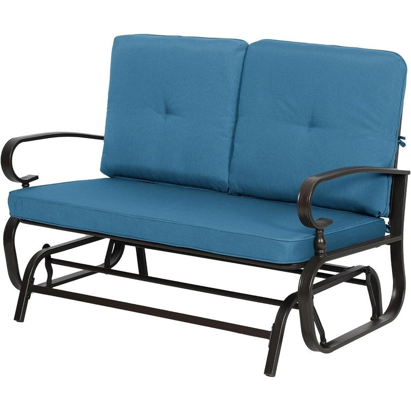 Nista 2-Person Patio Glider Bench Rocker Chair for Outdoor Relaxation0