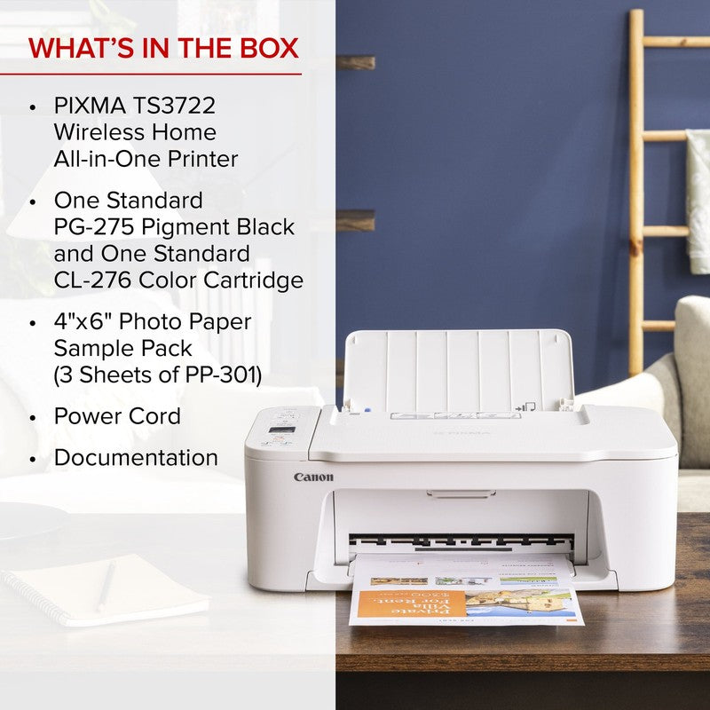 PIXMA TS3722 Wireless All-in-One Inkjet Printer – Home Office Printer with Scan 7