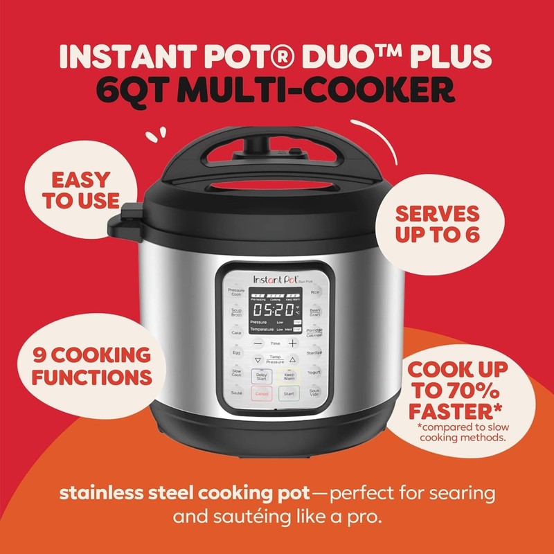 9-in-1 Multicooker 6Qt Pressure Slow Rice Steamer Yogurt Stainless2