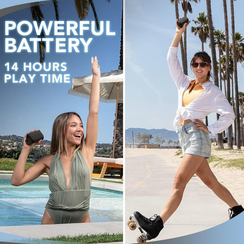 Oontz Angle Solo Bluetooth Speaker 5W, 10H Battery, 100Ft Range, IPX5 Black4