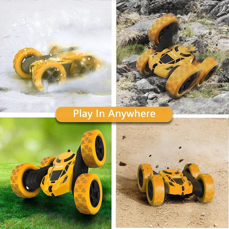 Remote Control Stunt Car for Kids, 360° Rotating Double-Sided RC Toy Vehicle wit5