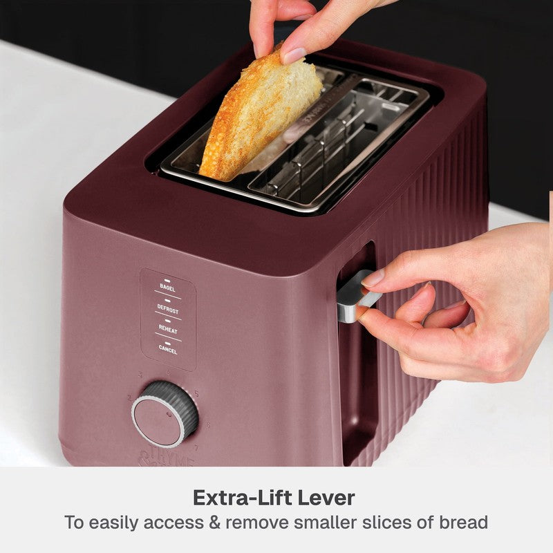 2-Slice Toaster, Extra-Wide Slots with Removable Crumb Tray, Cabernet Red6