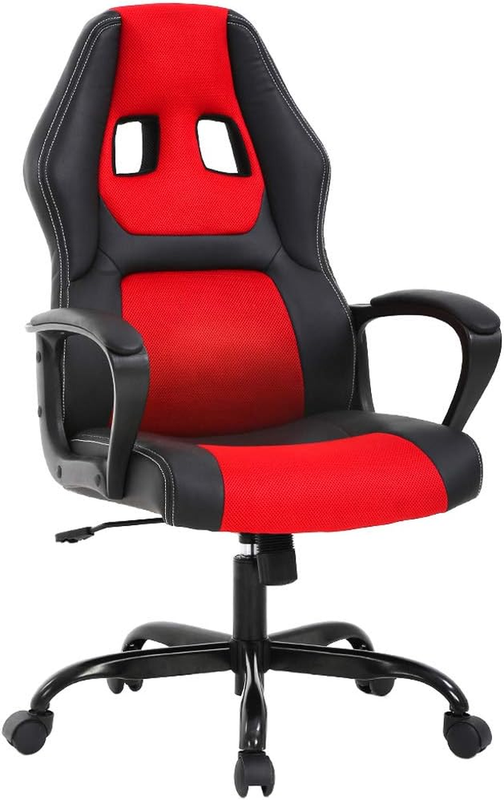 Ergonomic Red Gaming Chair with Lumbar Support   Affordable Office Desk Chair8