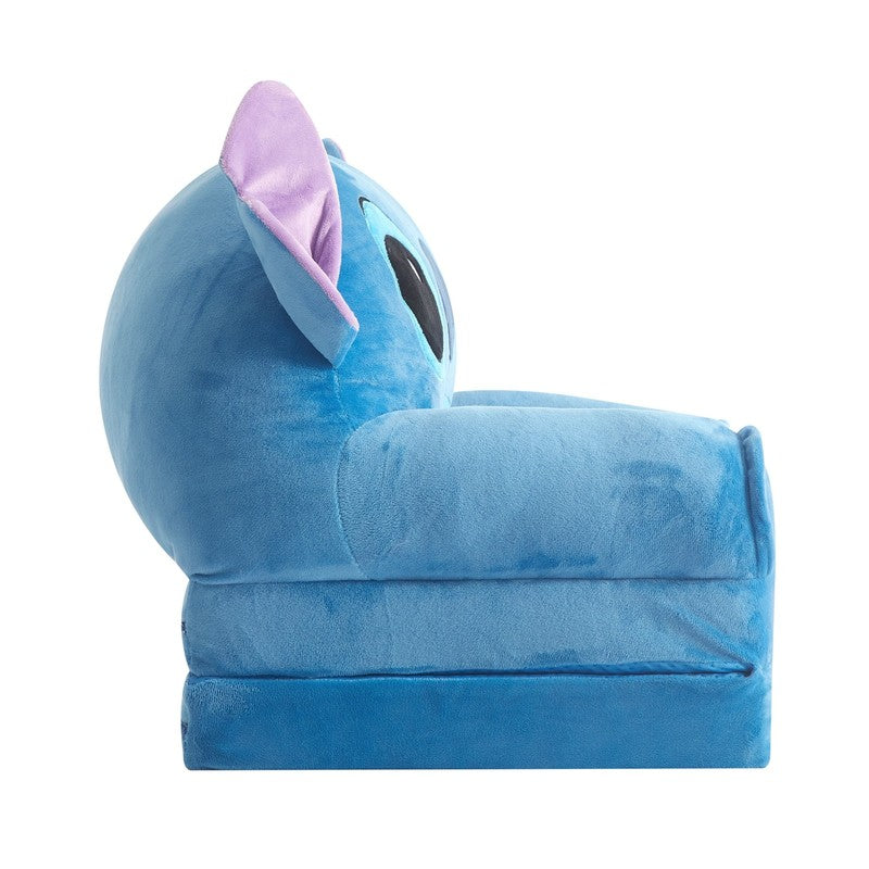 Stitch Blue Polyester 2 In 1 Flip Out Chair for Toddlers4