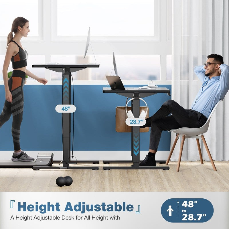 48x24in Electric Height Adjustable Standing Desk Ergonomic with Memory6