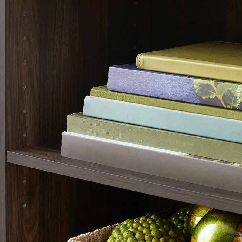 3-Shelf Bookcase with Adjustable Shelves, Canyon Walnut4