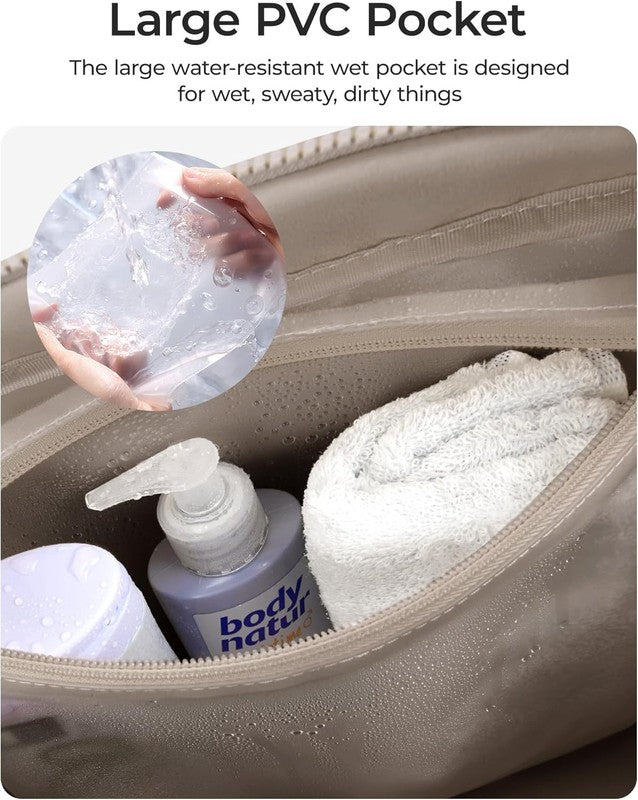 Gym Bag for Women, Duffle Bag for Travel with Wet Pocket, Lightweight Carry on W4