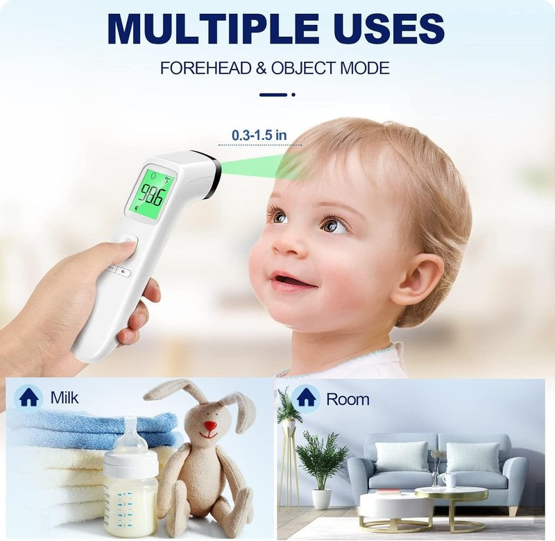 No-Touch Digital Thermometer for Adults & Kids, Fever Alarm, Silent Mode3