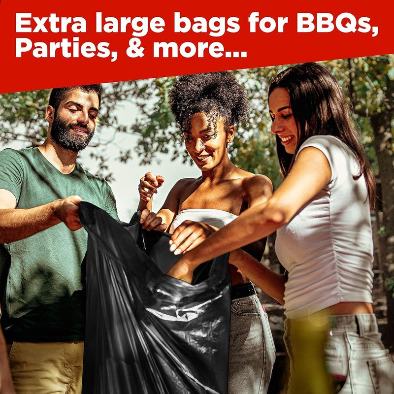 44 Gal Commercial Trash Bags 38x46” Black 100 Count Made in USA6