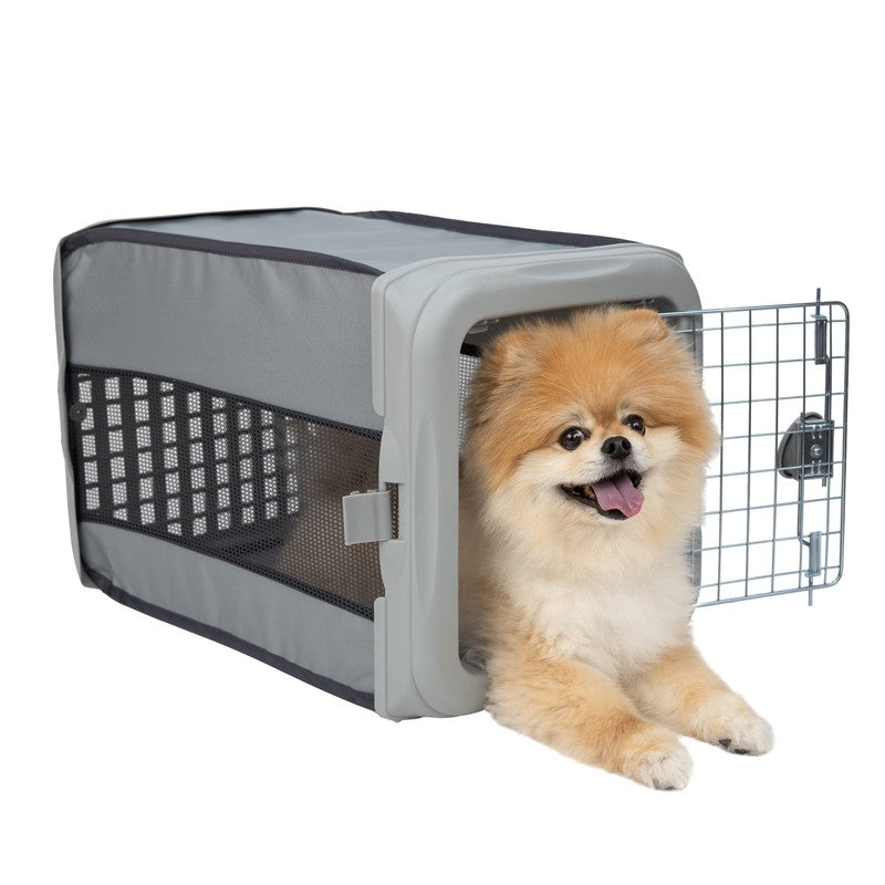 Sport Pet Designs 22.5-Inch Collapsible Pop-Up Dog Kennel, Gray, Small3
